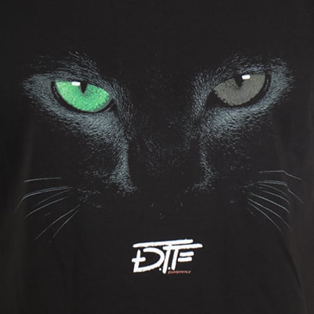 DTF - Camiseta Cat Negro Negro