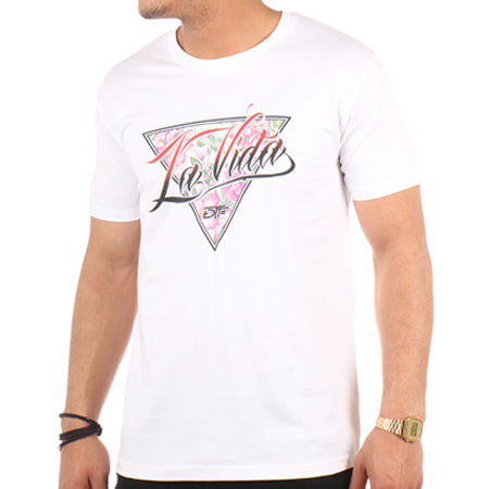 DTF - Tee Shirt La Vida Blanc