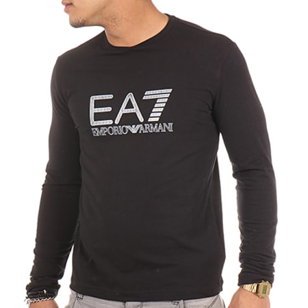 EA7 Emporio Armani - Tee Shirt Manches Longues 3YPTB5-PJ03Z Noir