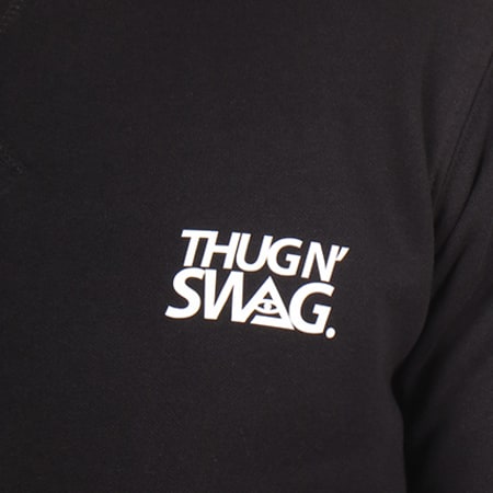 Thug N Swag - Tee Shirt Manches Longues Back Logo Noir