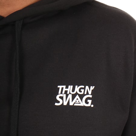 Thug N Swag - Sweat Capuche Back Logo Noir