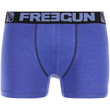Freegun - Lot De 2 Boxers Ice X2 Gris Anthracite Bleu