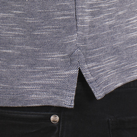 Biaggio Jeans - Polo Manches Courtes Bavicta Bleu Marine Chiné