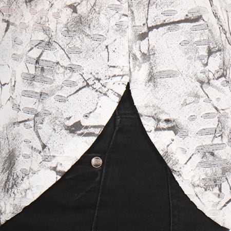 Terance Kole - Tee Shirt Oversize 1677-2477 Blanc Noir