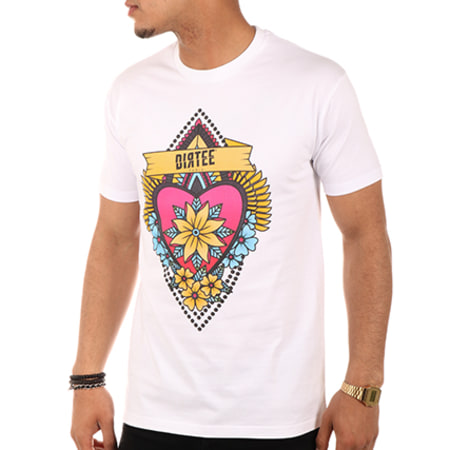 Dirtee - Tee Shirt Spanish Heart Blanc