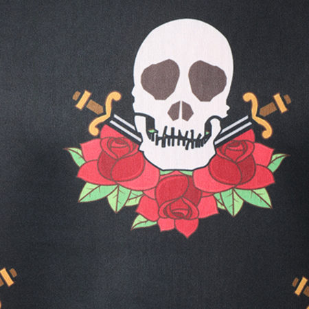 Dirtee - Tee Shirt Skull 'n' Roses Noir
