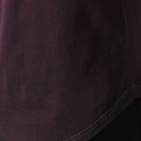LBO - Tee Shirt Oversize 101 Bordeaux Dégradé Noir
