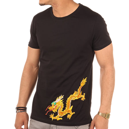 Aarhon - Tee Shirt Dragon In The Sky Noir