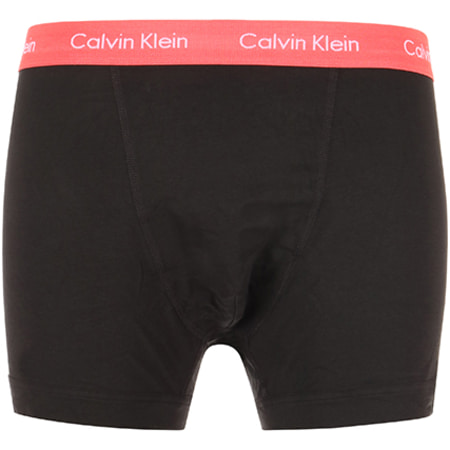 Calvin Klein - Lot de 3 Boxers Coton Stretch U2662G KGH Noir Bleu Marine Bleu Rouge