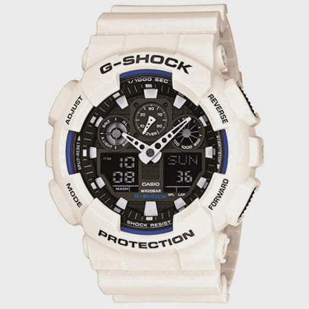 Casio - Montre G-Shock GA-100B-7AER Blanc