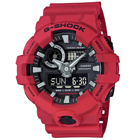G-Shock - Montre G-Shock GA-700-4AER Rouge