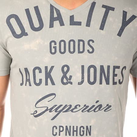 Jack And Jones - Tee Shirt Tampa Gris Clair