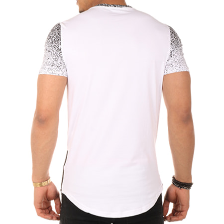 Berry Denim - Tee Shirt Oversize Zips TS013 Blanc