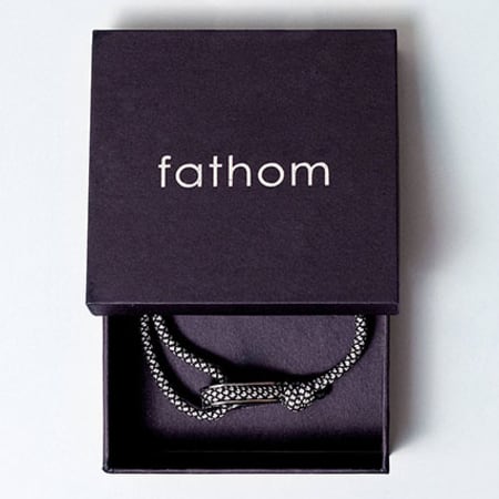 Fathom - Bracelet Colon Silver Blanc