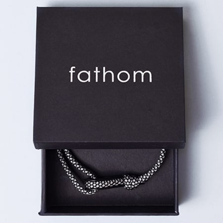 Fathom - Bracelet Doha Blanc Noir