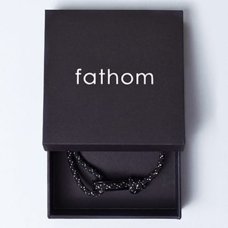 Fathom - Bracelet Manilla Noir