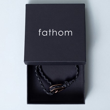 Fathom - Bracelet Mumbai Gold Noir Or