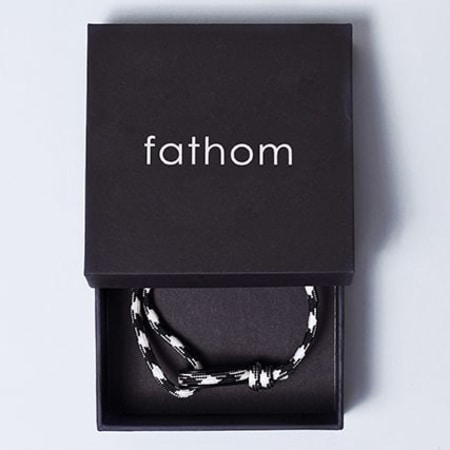 Fathom - Bracelet Port Said Blanc Noir