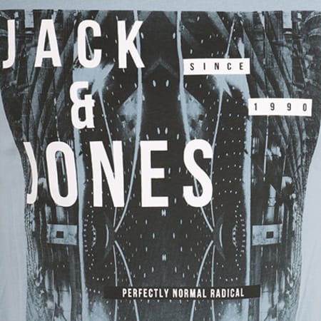 Jack And Jones - Tee Shirt Arlamento Bleu Ciel