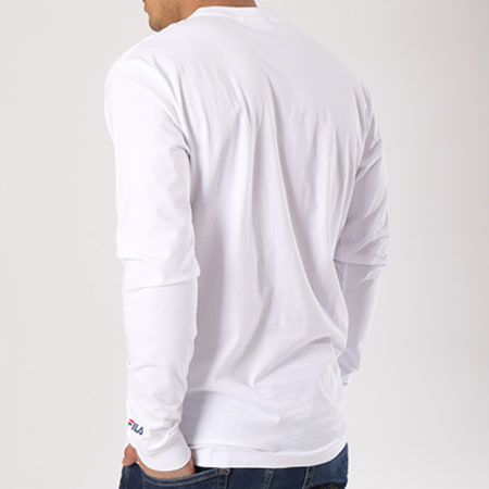 Fila - Tee Shirt Manches Longues Classic Logo 680485 Blanc