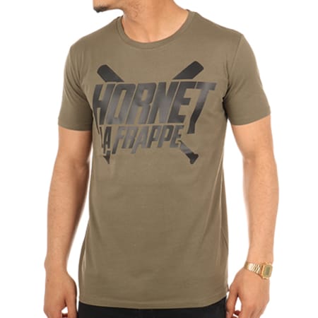 Hornet La Frappe - Tee Shirt Logo Vert Kaki