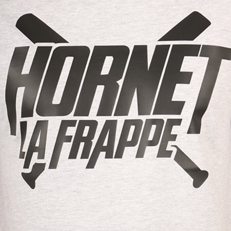 Hornet La Frappe - Tee Shirt Logo Gris Chiné Clair