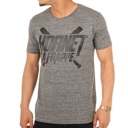 Hornet La Frappe - Tee Shirt Logo Anthracite Chiné