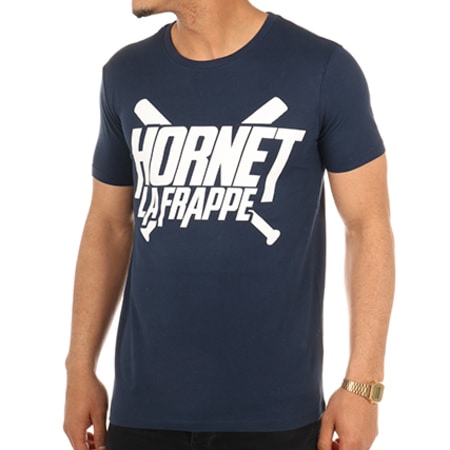 Hornet La Frappe - Tee Shirt Logo Bleu Marine