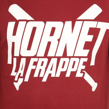 Hornet La Frappe - Tee Shirt Manches Longues Logo Bordeaux