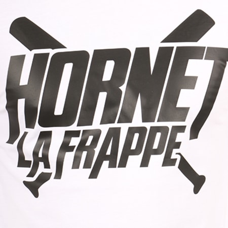 Hornet La Frappe - Tee Shirt Manches Longues Logo Blanc