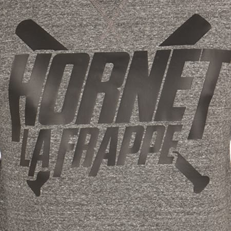 Hornet La Frappe - Sweat Crewneck Logo Anthracite Chiné