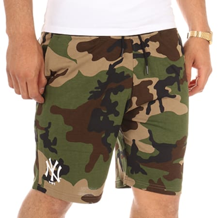 New Era - Short Jogging Team Apparel New York Yankees Vert Kaki Camouflage