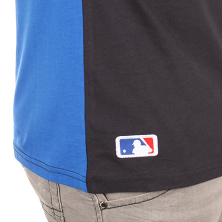 New Era - Tee Shirt Border Edge II Panel MLB New York Yankees Bleu Roi Blanc Bleu Marine