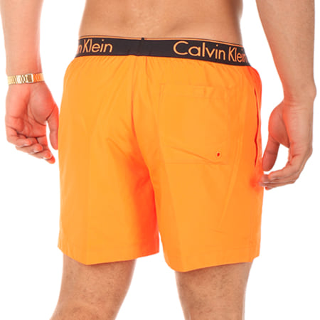 Calvin Klein - Short De Bain KM0KM00069 Orange Fluo
