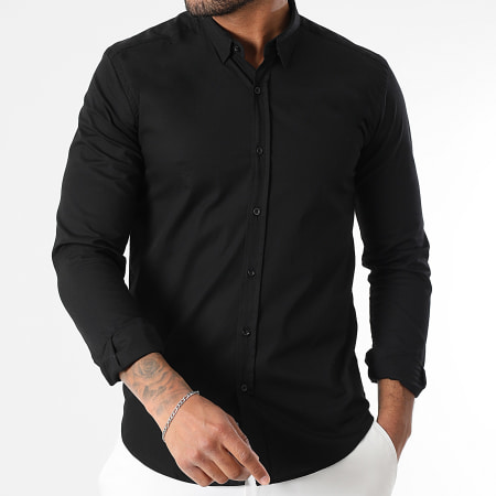 LBO - Chemise Manches Longues Slim Fit 158 Noir