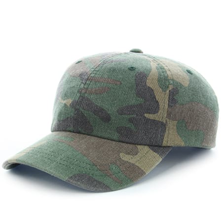 Classic Series - Casquette Low Profile Washed Camouflage Vert Kaki