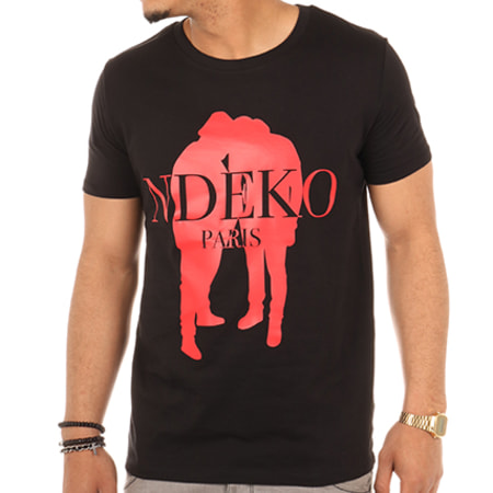KeBlack - Tee Shirt Logo Noir Rouge