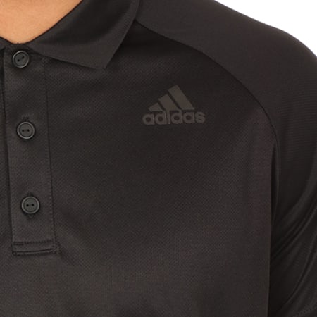 Adidas Sportswear - Polo Manches Courtes D2M BK2593 Noir