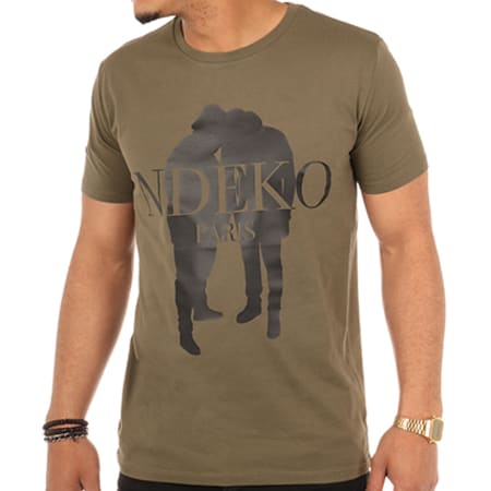 KeBlack - Tee Shirt Logo Vert Kaki