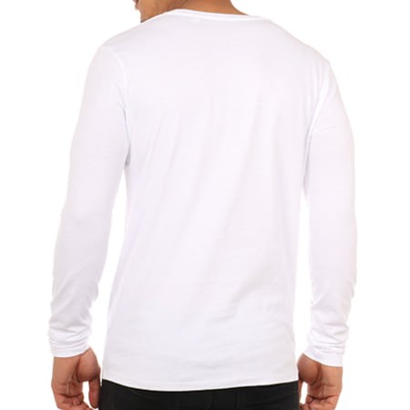 NQNT - Tee Shirt Manches Longues Space Vald Blanc
