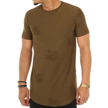 Gov Denim - Tee Shirt Oversize 171039 Vert Kaki
