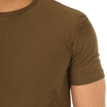 Gov Denim - Tee Shirt Oversize 171039 Vert Kaki
