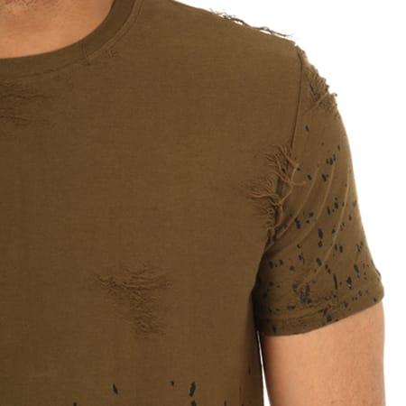 Gov Denim - Tee Shirt Oversize 171038 Vert Kaki