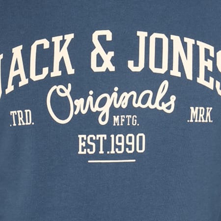 Jack And Jones - Sweat Capuche Diego Bleu Marine