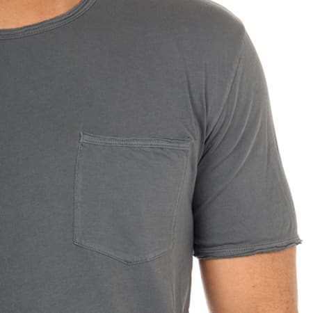 Only And Sons - Tee Shirt Poche Steen Gris Anthracite 