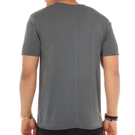 Only And Sons - Tee Shirt Poche Steen Gris Anthracite 