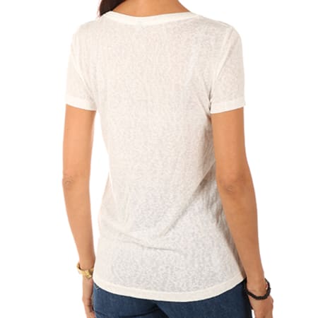 Only - Tee Shirt Femme Unplugged Life Top Box Ess Blanc