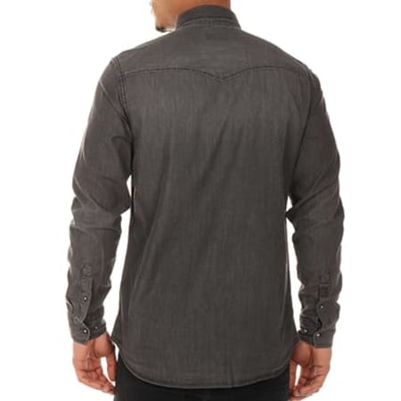 Produkt - Chemise Manches Longues Western Gris Anthracite