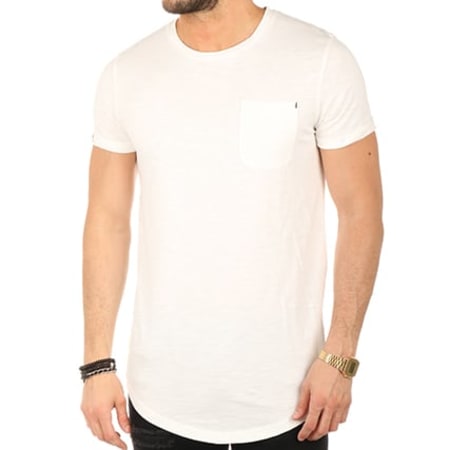 Produkt - Tee Shirt Poche Oversize GMS Slub Blanc 