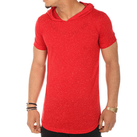 Celebry Tees - Tee Shirt Oversize Capuche Nope Rouge